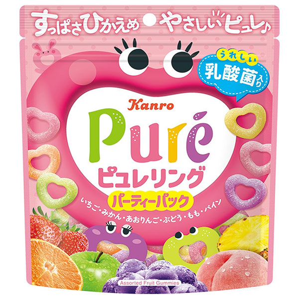 カンロ ピュレリング パーティーパック 156g×4袋入|お菓子 駄菓子 Pure ぐみ グミ