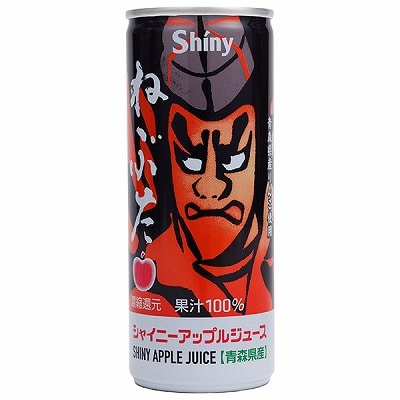 青森県りんごジュース シャイニー アップルジュース ねぶた 250g缶×30本入