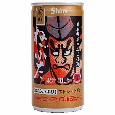 青森県りんごジュース シャイニー アップルジュース 金のねぶた 195g缶×30本入