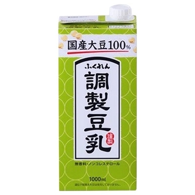 ふくれん 国産大豆100% 調製豆乳 1000ml紙パック×12(6×2)本入