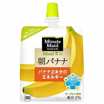 コカコーラ ミニッツメイド 朝バナナ 180gパウチ×24本入×(2ケース)