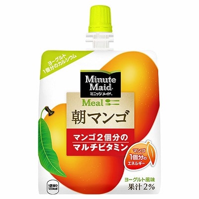 コカコーラ ミニッツメイド 朝マンゴ 180gパウチ×24本入
