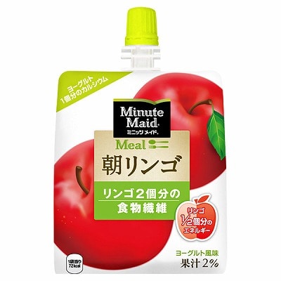 コカコーラ ミニッツメイド 朝リンゴ 180gパウチ×24本入
