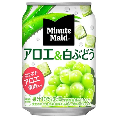 コカコーラ ミニッツメイド アロエ＆白ぶどう 280g缶×24本入×(2ケース)