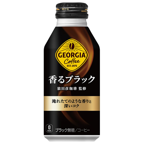 コカコーラ ジョージア 香るブラック 400mlボトル缶×24本入|コーヒー 珈琲 無糖コーヒー ブラック