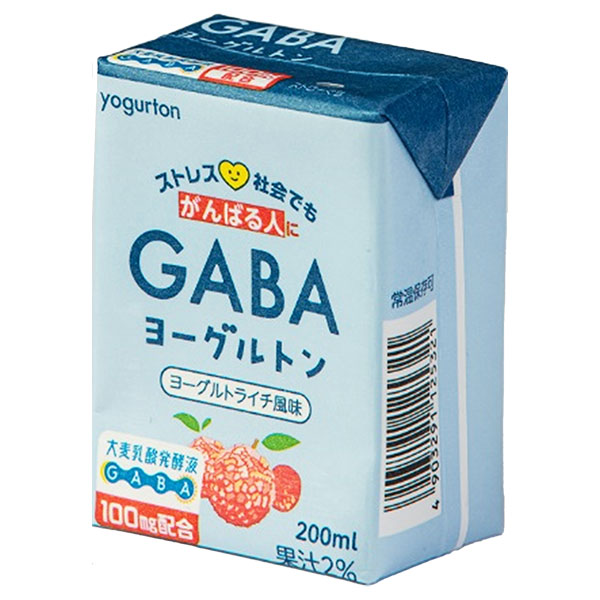 ヨーグルトン乳業 GABA ヨーグルトン 200ml紙パック×16本入|乳酸 発酵 GABA ヨーグルト ライチ