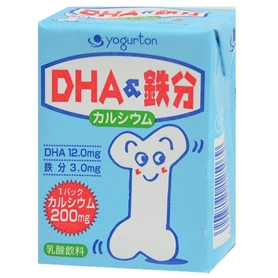 ヨーグルトン乳業 DHA＆鉄分 200ml紙パック×16本入×(2ケース)