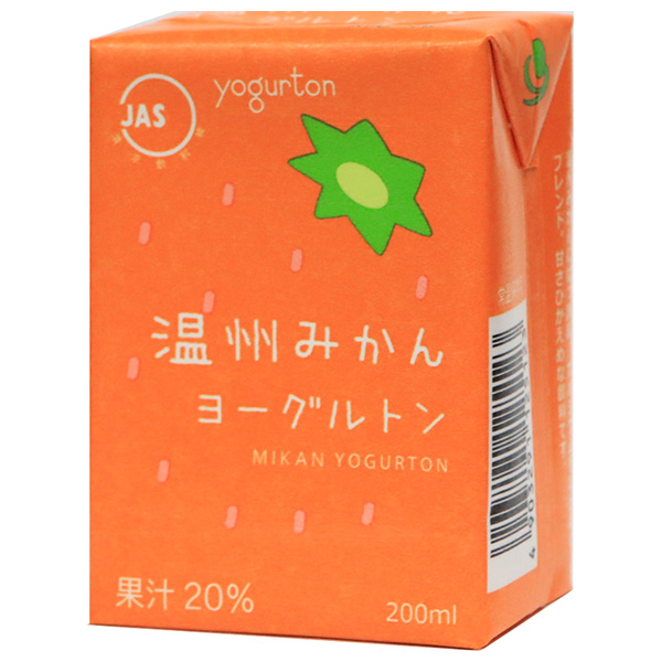 ヨーグルトン乳業 温州みかん ヨーグルトン 200ml紙パック×16本入|みかん 紙パック