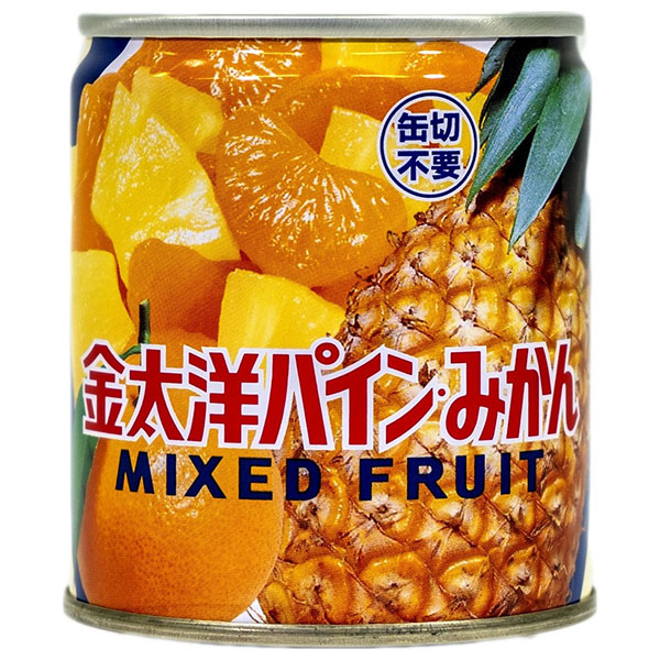 太洋食品 パイン・みかん 210g缶×24本入|缶詰 くだもの 混合果実 缶切不要
