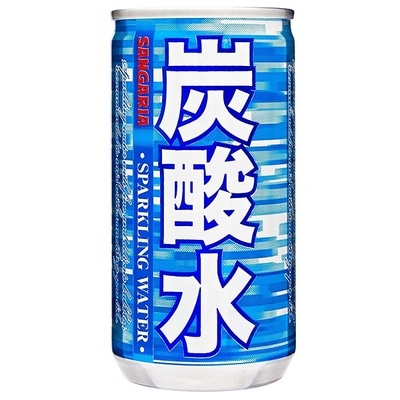 サンガリア 炭酸水 185ml缶×30本入×(2ケース)