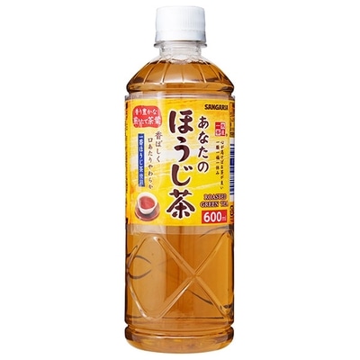 サンガリア 一休茶屋 あなたのほうじ茶 600mlペットボトル×24本入