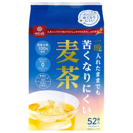 はくばく 苦くなりにくい 麦茶 416g×12袋入|茶飲料 インスタント ティーバッグ 麦茶 国産大麦