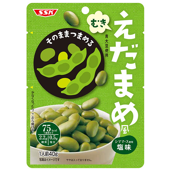 SSK そのままつまめる むきえだまめ風 40g×60個入|枝豆 むき枝豆 えだまめ