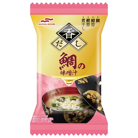 マルハニチロ 香だし 鯛の味噌汁 7.4g×24袋入|インスタント 即席 味噌汁 みそ汁 フリーズドライ