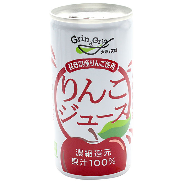 長野興農 濃縮還元 りんごジュース 195g缶×30本入|果実飲料 アップル リンゴ 林檎