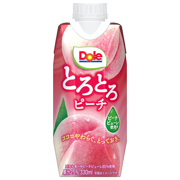 雪印メグミルク Dole(ドール) とろとろピーチ 330ml紙パック×12本入|果汁 もも フルーツ 果物 果実