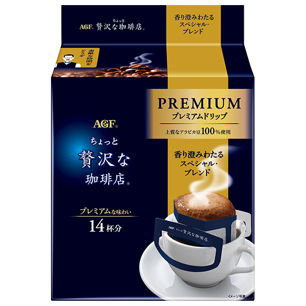 AGF ちょっと贅沢な珈琲店 プレミアムドリップ 香り澄みわたる スペシャル・ブレンド (8g×14袋)×6袋入|嗜好品 ドリップ 珈琲
