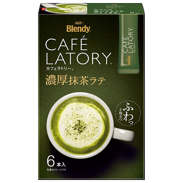 AGF ブレンディ カフェラトリー スティック 濃厚抹茶ラテ (11.5g×6本)×24箱入|インスタント スティック 抹茶 抹茶ラテ 粉末