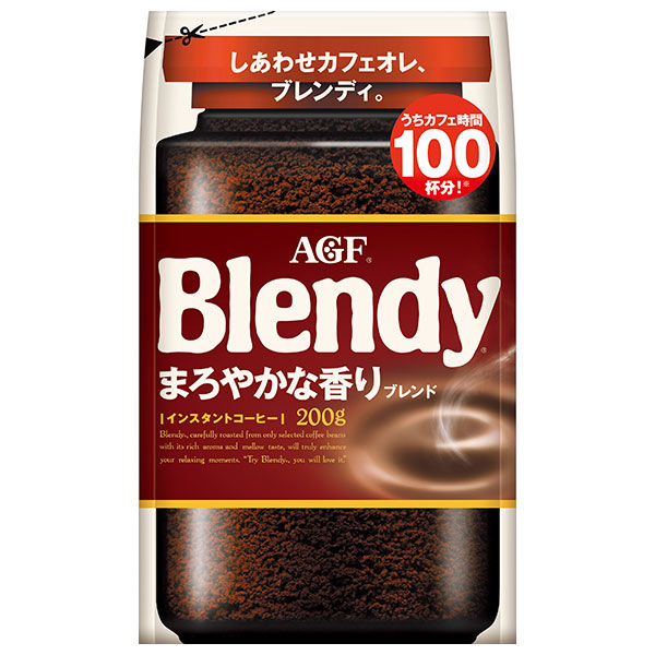 AGF ブレンディ まろやかな香りブレンド 200g袋×12袋入|コーヒー インスタントコーヒー 珈琲 Blendy 詰め替え