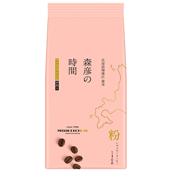 AGF 森彦の時間 マイルドブレンド 140g袋×12袋入|レギュラーコーヒー 嗜好品 コーヒー 珈琲