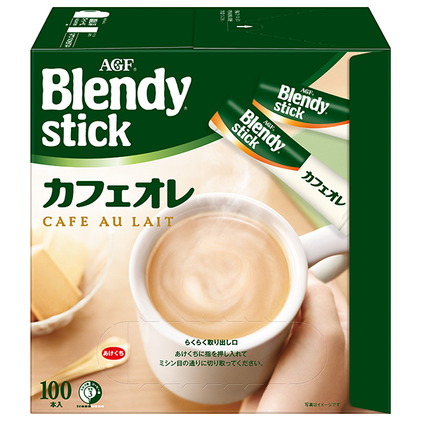 AGF ブレンディ スティック カフェオレ (8.8g×100本)×4箱入|インスタントコーヒー スティックコーヒー コーヒー