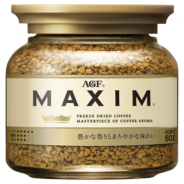 AGF マキシム 80g瓶×24本入|コーヒー インスタントコーヒー 珈琲 MAXIM