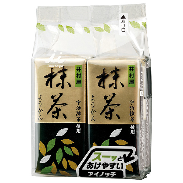 井村屋 ミニようかん 抹茶 (58g×4本)×12袋入|羊羹 和菓子 お菓子 おやつ