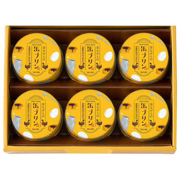 井村屋 昔ながらの缶プリン MP-B 6缶×6箱入|缶 お菓子 プリン 固めプリン レトロプリン 昔ながらのプリン デザートギフト