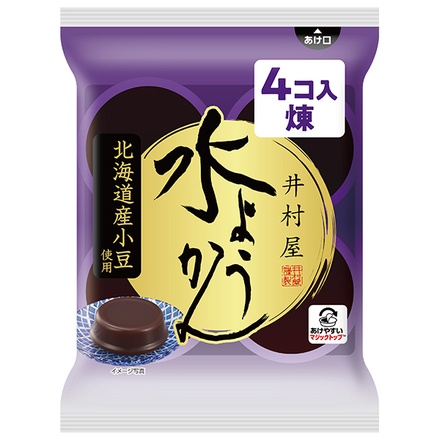 井村屋 袋入 水ようかん (62g×4個)×10袋入|水ようかん 袋 和菓子 お菓子