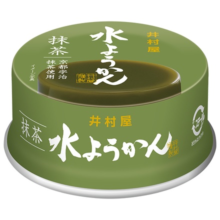 井村屋 缶水ようかん 抹茶 83g×32個入|水ようかん 和菓子 お菓子