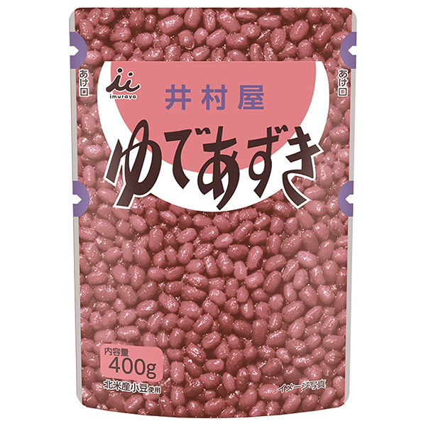 井村屋 ゆであずき 400gパウチ×10袋入|ゆで小豆 小豆 スイーツ つぶあん お菓子