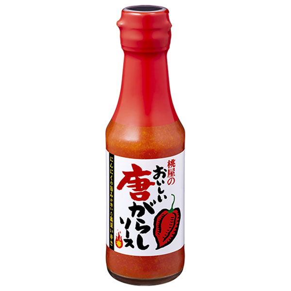 桃屋 おいしい唐がらしソース 150g瓶×12個入|一般食品 唐辛子 瓶 ソース