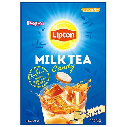 春日井製菓 リプトン ミルクティー キャンディ 58g×6袋入|お菓子 飴 キャンディー 袋 のど飴 リプトン ミルク