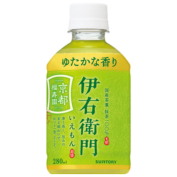 サントリー 緑茶 伊右衛門(いえもん) 280mlペットボトル×24本入|茶飲料 緑茶 お茶