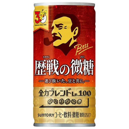 サントリー BOSS(ボス) 歴戦の微糖 185g缶×30本入|boss 微糖 缶コーヒー 珈琲 微糖タイプ ボス 仕事中ドリンク