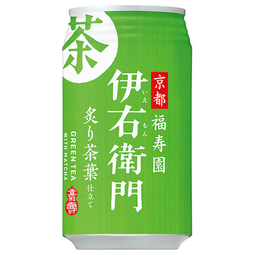 サントリー 緑茶 伊右衛門(いえもん) 炙り茶葉仕立て 340g缶×24本入|お茶飲料 清涼飲料 いえもん