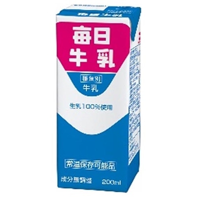 毎日牛乳 毎日牛乳 200ml紙パック×24本入×(2ケース)
