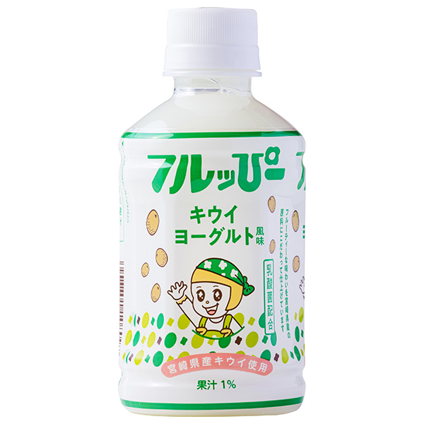 サンA フルッぴー キウイ 240mlペットボトル×24本入|果実飲料 キウイ ヨーグルト PET