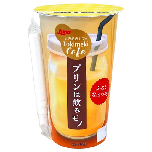 日本ルナ ときめきカフェ プリンは飲みモノ 180g×12本入|プリン デザート ドリンク スイーツ
