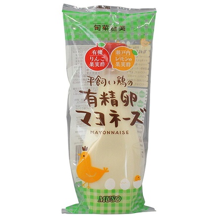 ムソー 平飼い鶏の 有精卵 マヨネーズ 290g×3入|調味料 食品 マヨネーズ 有精卵 平飼い