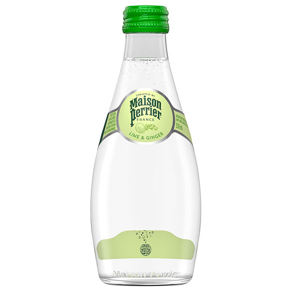 日仏貿易 メゾンペリエコレクション ライムジンジャー 330ml瓶×24本入|ジンジャー フレーバー ライム風 スパークリング カクテル風 炭酸