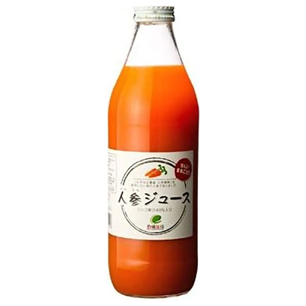 イー・有機生活 有機生活の人参ジュース 350ml瓶×12本入|野菜飲料 キャロット にんじん ビン
