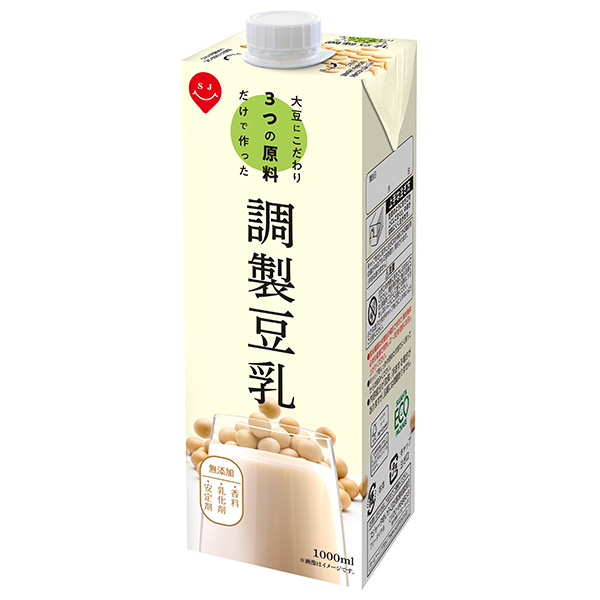 スジャータ 大豆にこだわり3つの原料だけで作った 調整豆乳 1000ml紙パック×6本入|豆乳飲料 紙パック 豆乳