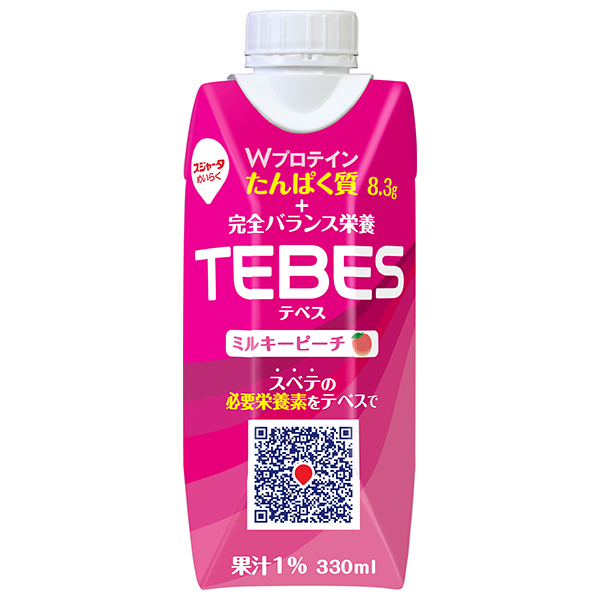 スジャータ テベス ピーチ 330ml紙パック×12本入|ジュース ピーチ 桃 プロテイン タンパク質 TEBES