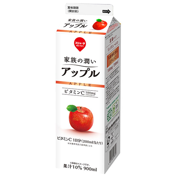 スジャータ 家族の潤い アップル 900ml紙パック×12本入 チルド 冷蔵品|りんごジュース アップル りんご アップルジュース