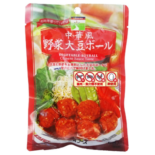 三育フーズ 中華風野菜大豆ボール 100g×15袋入|一般食品 大豆ミートボール 惣菜