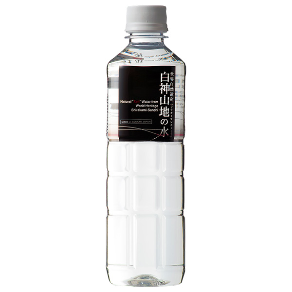 白神山美水館 白神山地の水 (黒ラベル) 500mlペットボトル×24本入|天然水 名水 湧水 白神山 ナチュラルウォーター 軟水