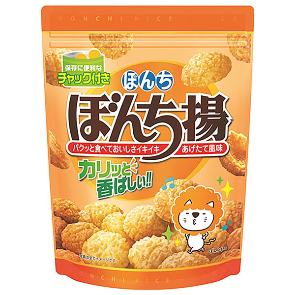 ぼんち ぼんち揚 チャック付 100g×12袋入 メーカー 問屋直送|お菓子 おつまみ せんべい 袋
