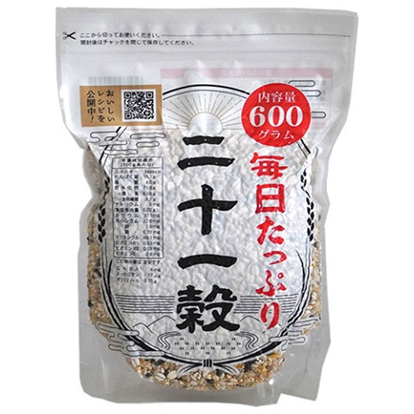 種商 毎日たっぷり 二十一穀 600g×6袋入|一般食品 雑穀 穀物