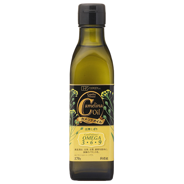創健社 カメリナ オイル 170g×10本入|食用油 オメガ3オイル 調味料